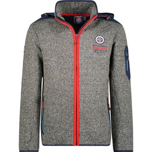 Warm Fleece Vest Met Capuchon Geographical Norway Grijs - S