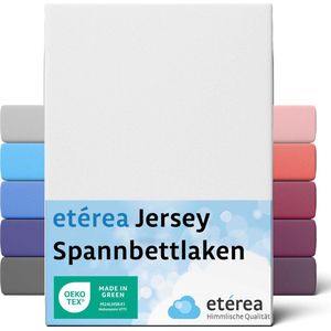 etérea - Comfort Jersey - Hoeslaken - Katoen - Zwart
