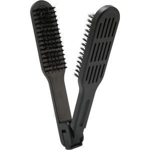 Statische Voorkomt Stijltangkam - Nylon Borstelharen - Dubbelzijdige Borstel - Platte Stylingkam - Dik Grof Haar - Knoestig Haar - Onverzorgd Haar - Gladmakende en Steile Kapsels .