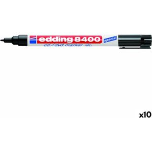 Cd marker edding 8400 rond zwart 0.5-1.0mm blister - 10 stuks