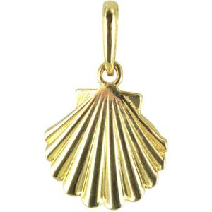 Silventi 9NBSAM-G190102 Gouden Hangertje - Schelp - 9,2 x 9,3 mm - 14 Karaat - Bedel - Goud