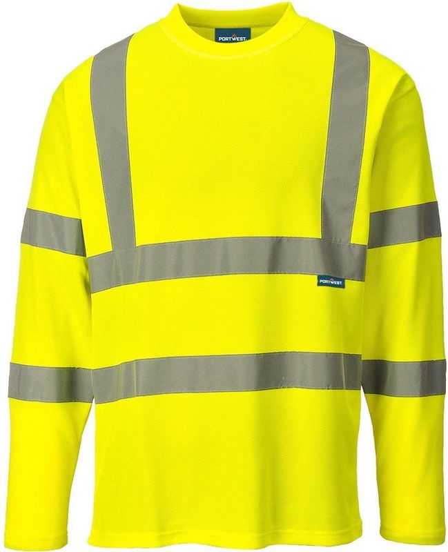 Portwest - Hi-Vis T-shirt - Geel - Lange Mouwen - S278