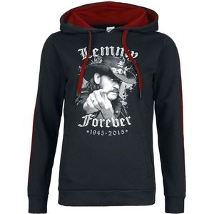 Motörhead Lemmy Forever Dames Trui met capuchon - zwart/rood - XS
