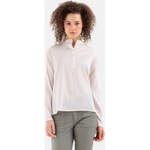 camel active Slip on blouse met jersey inzetstuk - Maat womenswear-M - Roze