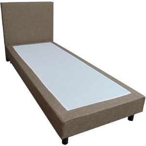 Boxspring zonder matras - 90 x 200 cm - Stof Licht Grijs I91 - Type: Oslo - Slaaploods.nl