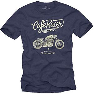 Cadeau Voor Motorrijders - T-Shirt Voor Heren Met Vintage Biker Motief