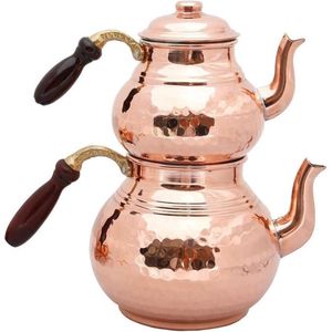 Traditionele Turkse theepot koper (0,75-1,5 liter) - caydanlik