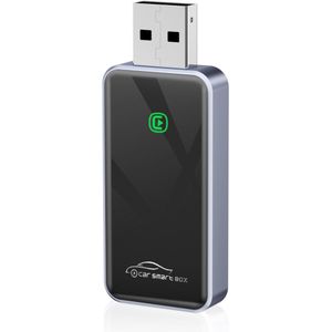Draadloze CarPlay-adapter geschikt voor iPhone, draadloze CarPlay-adapter geschikt voor Apple, converteert bekabelde CarPlay naar draadloos, geschikt voor auto's van 2015 en iPhone iOS 10+, plug & play
