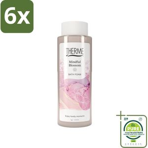 Therme - Mindful Blossom - Badschuim - Verfrissend - Verzorgend - 500ml - Voordeelverpakking - 6 stuks - Badschuim - Ontspannen bad