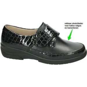Solidus -Dames -  zwart - comfortschoenen - maat 35½