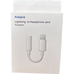 Adapie - Aux Adapter 3.5mm - Bluetooth - Geschikt voor Apple iPhone 8 / 9 / X / XR / 11 / 12 / 13 / 14 Lightning - audio aansluiting adapter met bluetooth - Lighting naar Jack 3.5mm