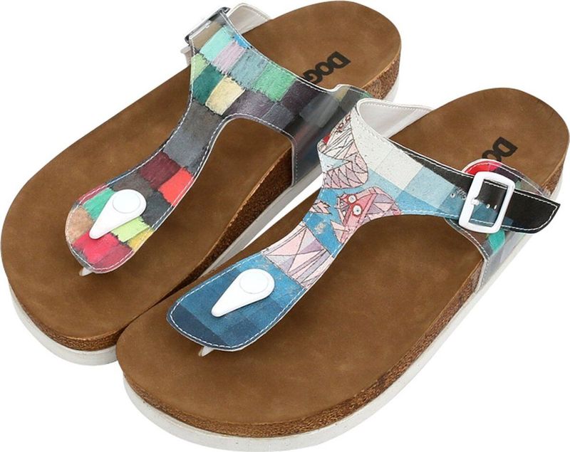 DOGO Lila Dames Sandalen - Yabara with Fish 37