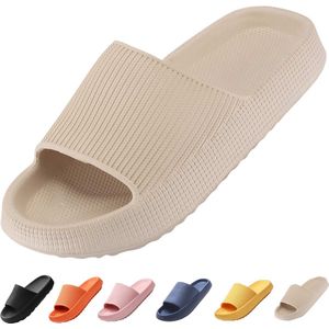 Vivva - Zachte Slippers - Badslippers - Hotelslippers - Slides - Pantoffels - Sloffen - Anti-Slip - Beige - Maat 36/37 - FLIPSY