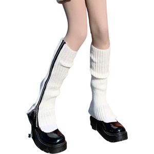 Xerolax Beenwarmers - Dames - Overknee - Ballet - Wol - Kniekousen - Leg Warmers - Warm - Met Rits - Wit