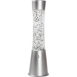 i-Total Lavalamp - Glitterlamp - Lava Lamp - Sfeerlamp - 41,5x10,8 cm - Glas/Aluminium - Afstandsbediening voor 16 Kleuren - XL2495