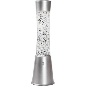 i-Total Lavalamp - Glitterlamp - Lava Lamp - Sfeerlamp - 41,5x10,8 cm - Glas/Aluminium - Afstandsbediening voor 16 Kleuren - XL2495