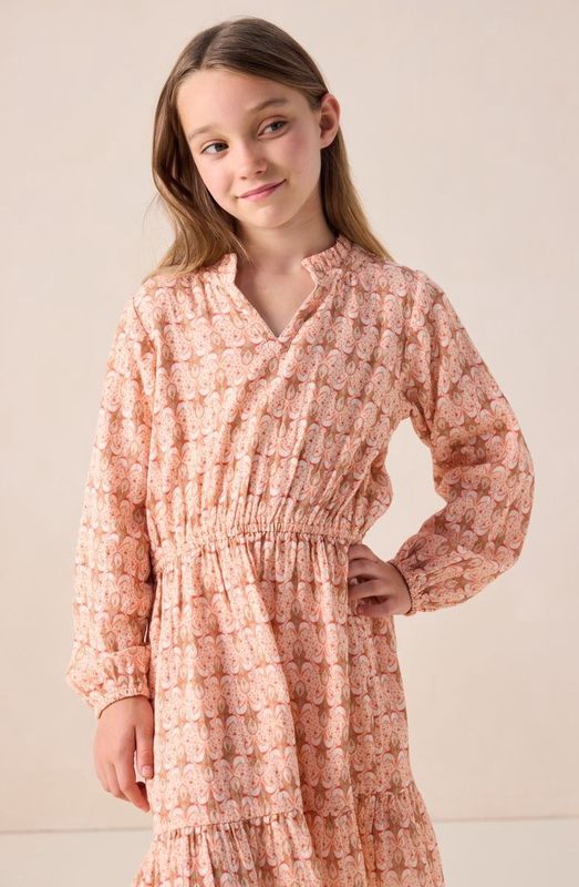 Sissy-Boy - A-lijn Jurk - Lichtoranje - Met Print