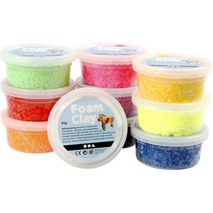 Foam Clay®, diverse kleuren, basis, 10x35gr