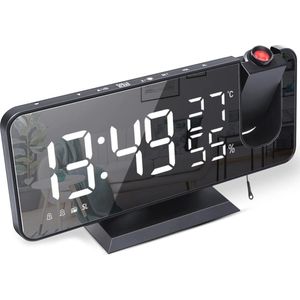 Digitale Projectiewekker met 7,5 inch LED-display en FM-radio