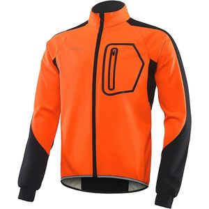 Waterdichte Softshell Fietsjas voor Mannen - Thermisch en Winddicht