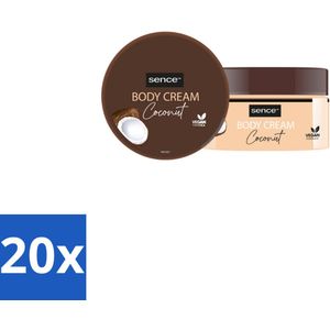 20 x Sence Bodycrème Coconut 200 ml - Gevoelige Huid - Voordeelverpakking - Sence