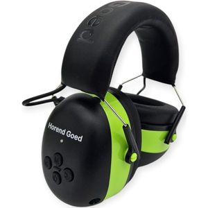 Horend Goed Bluetooth Oorkappen SNR 30 dB - Groen - Oorkappen - gehoorbescherming - oorbeschermers met BLUETOOTH - AUX - Bellen- OPLAADBAAR oorkappen - oorbescherming - Ergonomisch