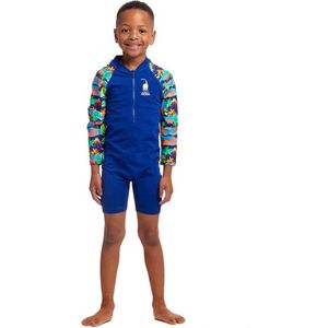Funky Trunks Go Uv-overall Met Lange Mouwen Blauw 3 Years