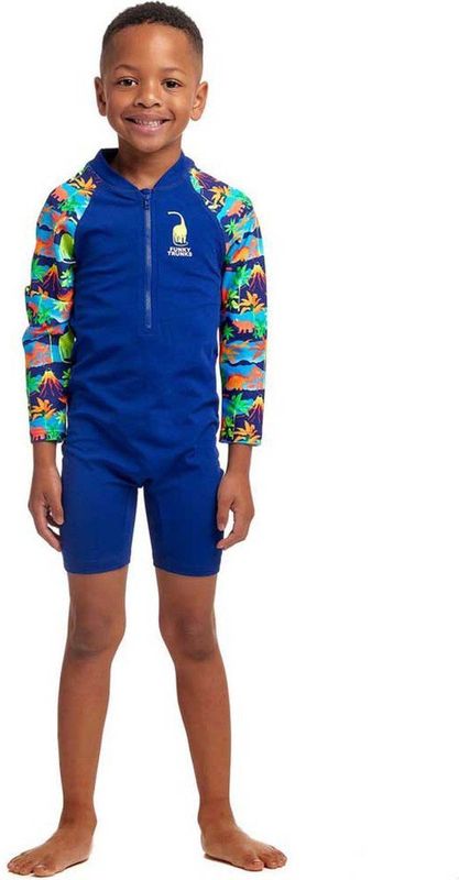 Funky Trunks Go Uv-overall Met Lange Mouwen Blauw 3 Years