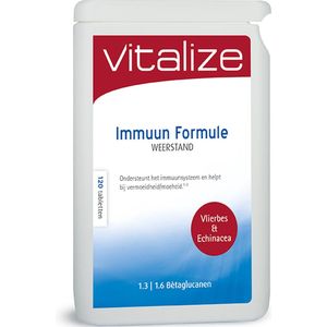 Vitalize Immuun Formule Weerstand 120 tabletten | Helpt de weerstand - Bevat de natuurlijke kruiden Echinacea en Vlierbessen