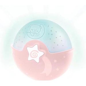 Soothing Light & Projector roze - 3-in-1 schaalbare projector met huildetector voor baby's, melodieën en natuurgeluiden