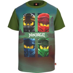 Lego Ninjago Groene t shirt Jongens Lwtaylor 120 - 146