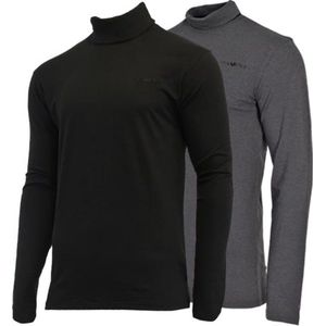 Campri - Skipully - Heren - Zwart/Charcoal-marl - 2-Pack