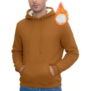 Heren Fleece Hoodie - Warm Sportief Sweatshirt voor Winter