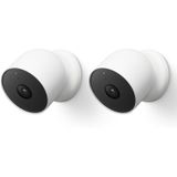 Google Nest Cam Beveiligingscamera - Batterij - 2 stuks