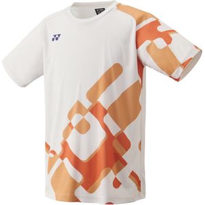 Yonex 16748EX tennis badminton T-shirt - naturel / orange - maat M