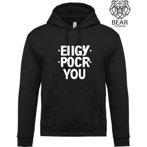 Fuck you vouw ontwerp | Fun hoodie | Grappige hoodie | Maat XL