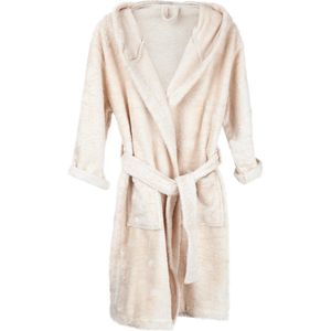 Timboo Badjas kind Frosted Almond 8/10 jaar - Bamboe - Extra zacht - Kinderbadjas -