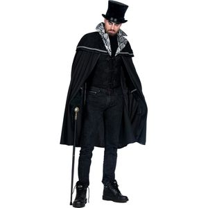 Wilbers & Wilbers - Middeleeuwen & Renaissance Kostuum - Sir Edwin Van Adelstad Man - Zwart - XXL - Halloween - Verkleedkleding
