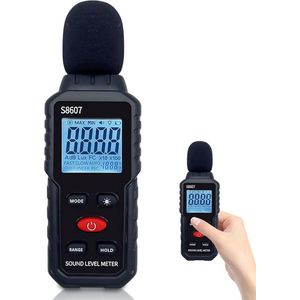 Lexium Decibelmeter - Digitale geluidsmeter - Professionele Geluidsmeting - Geluidsmeter - dB Meter - Geluidsniveaumeter