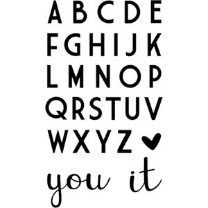 Vaessen Creative Love It cutting die 2cm alphabet
