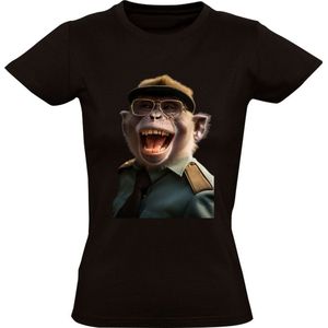 Gierende Aap Dames T-shirt - aap - dieren - dier - humor - lachen