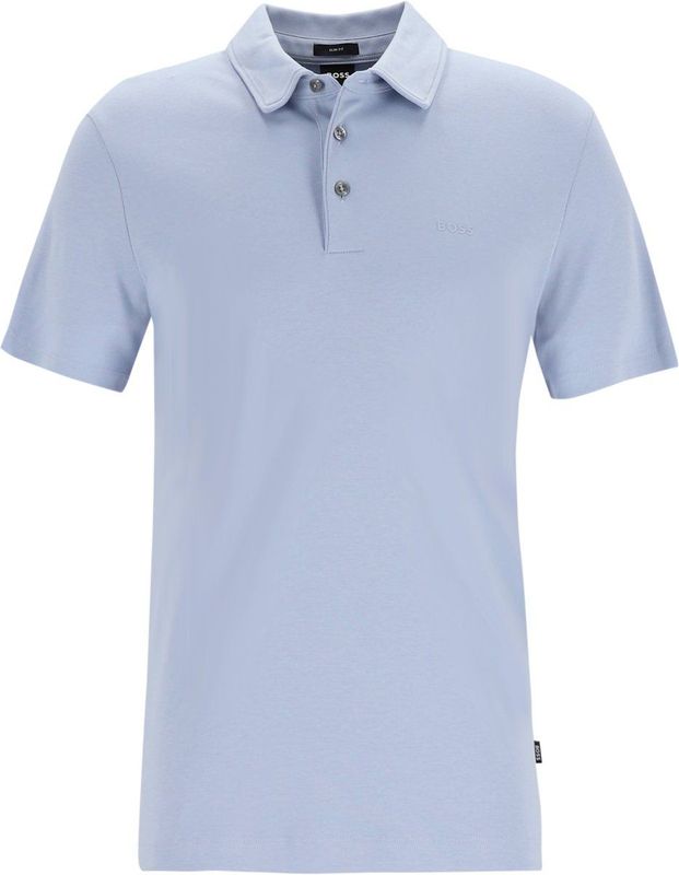 BOSS Palosh slim fit heren polo - pique - lila