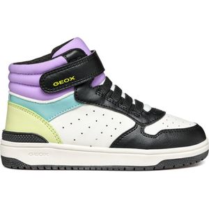 GEOX J WASHIBA GIRL Meisjes Sneakers - BLACK/MULTICOLOR - Maat 30