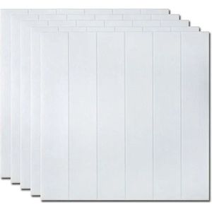 Home & Marker - INSTAWOOD - Wandpaneel - Wit - 5 Stuks - 35x35