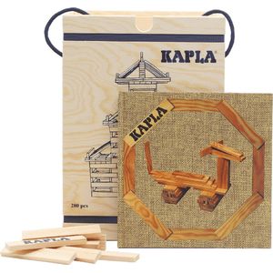KAPLA - KAPLA Blank - Constructiespeelgoed - Geel Voorbeeldboek - 280 Plankjes