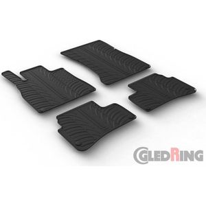 Gledring Rubbermatten passend voor Mercedes S-Klasse W222 9/2013- (T profiel 4-delig + montageclips)