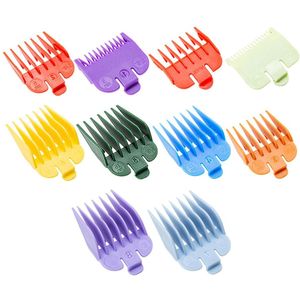 10Pcs Hair Clipper Monitors Combs, Multi size limit combs for most clipper trimmers, Replacement clipper attachments