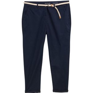 Tom Tailor Plus Size - Slanke chino broek met riem