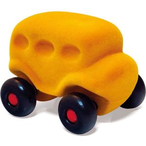 Rubbabu Retro schoolbus - geel - speel voertuig