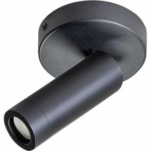 Wandlamp Miller | 1 lichts | zwart | metaal | Ø 8 cm | 12 cm hoog | wandlamp | modern / sfeervol design